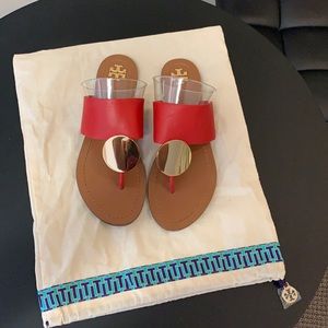 Tory Burch Patos Disk Sandal size 8M with bag